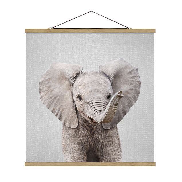 Poster - Baby Elefant Elsa - Quadrat 1:1