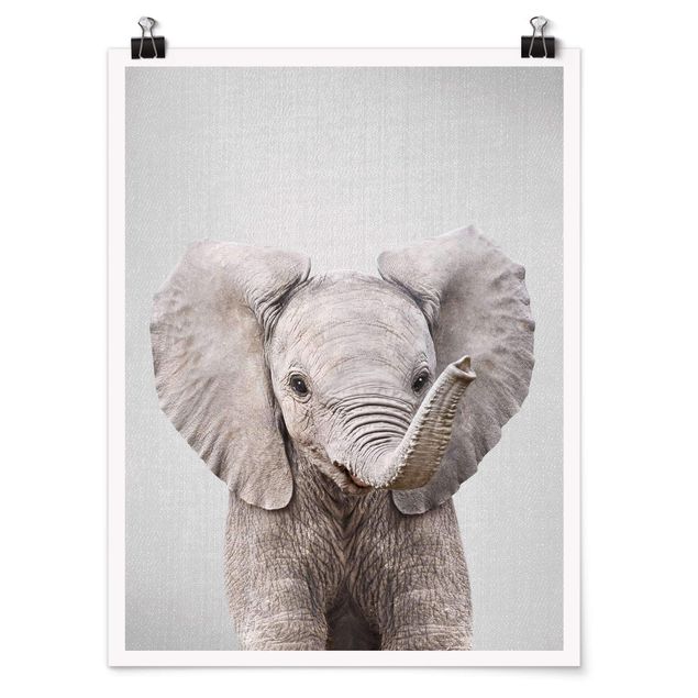 Moderne Poster Baby Elefant Elsa