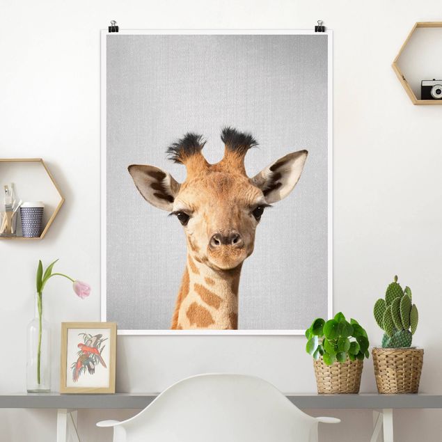 Poster - Baby - 3:4 Giraffe Hochformat Gandalf