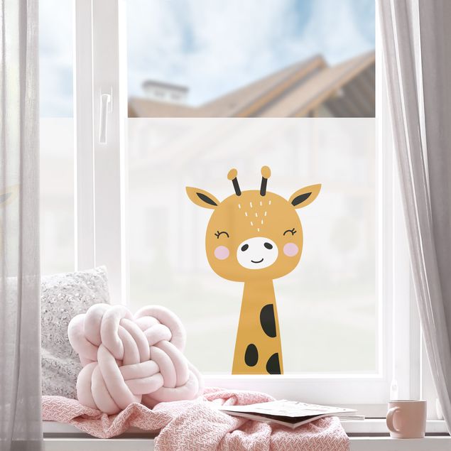 Fensterfolie Baby Giraffe