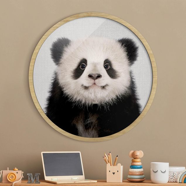 Moderne Bilder mit Rahmen Baby Panda Prian