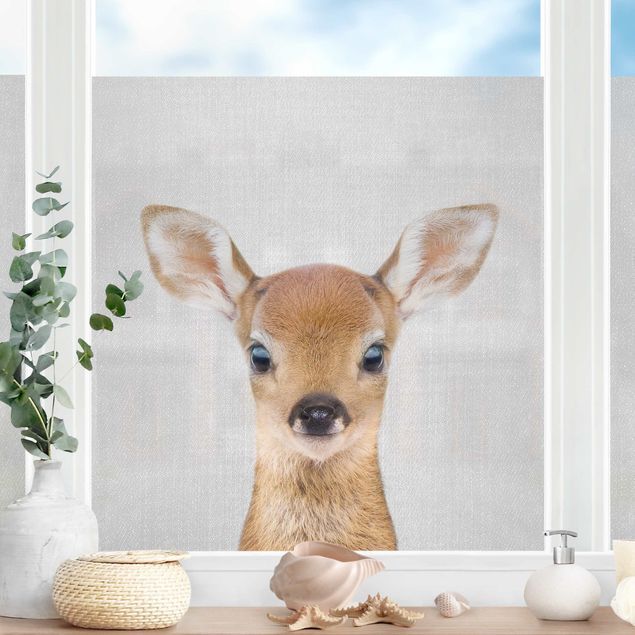 Fensterbilder Tiere Baby Reh Romy