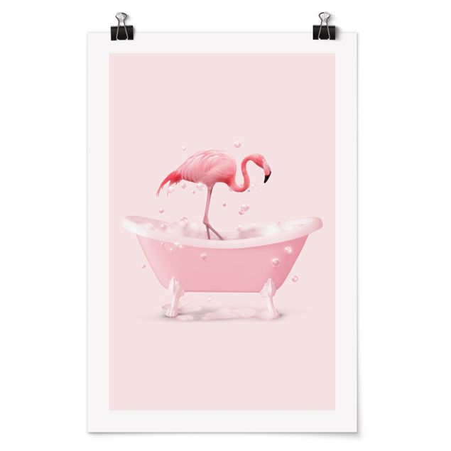 Jonas Loose Bilder Badewannen Flamingo