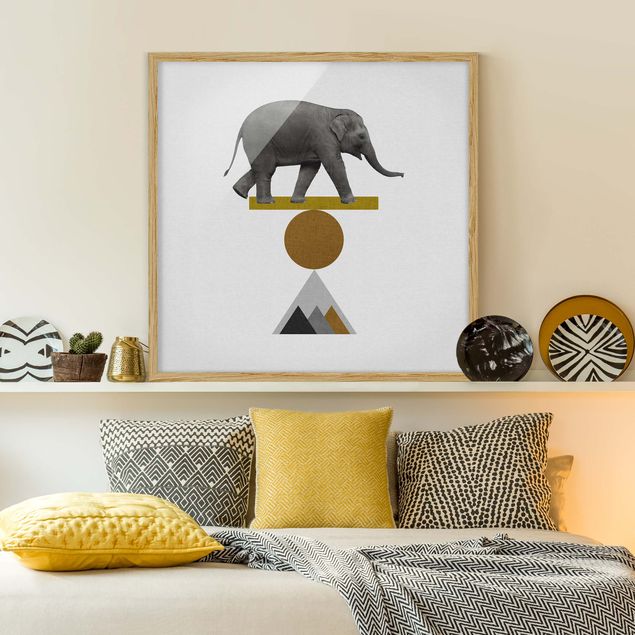 schöne Bilder Balancekunst Elefant