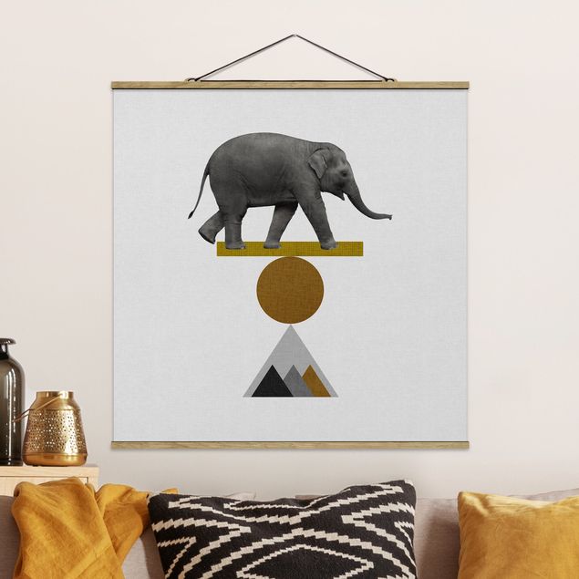 schöne Bilder Balancekunst Elefant