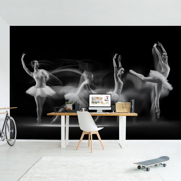 Fototapete selbstklebend Ballerina Art Wave