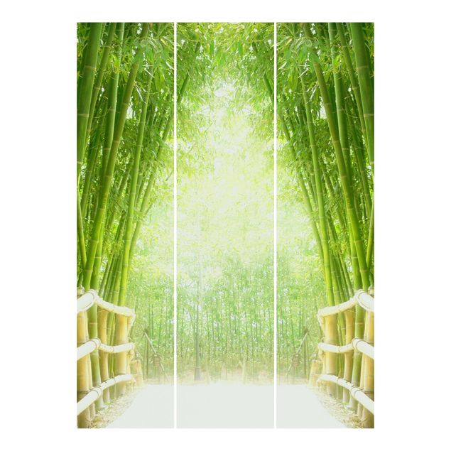 Schiebegardinen Set - Bamboo Way - Flächenvorhänge