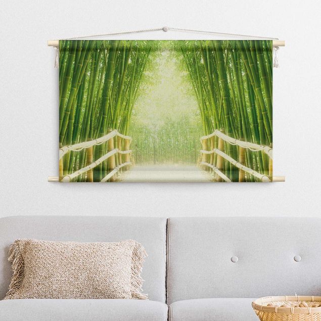 Wandteppich groß Bamboo Way