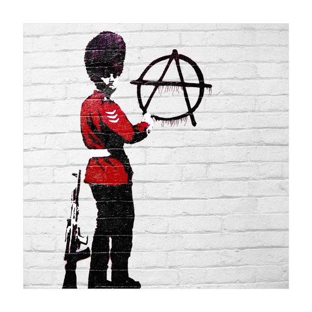 Vinyl-Teppich - Anarchist Soldier - Brandalised ft. Graffiti by Banksy - Quadrat 1:1