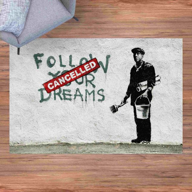 Balkon Teppich Follow Your Dreams - Brandalised ft. Graffiti by Banksy