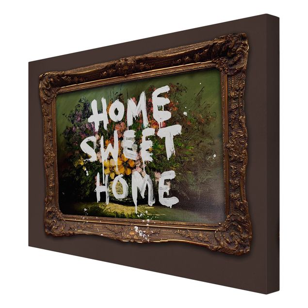Leinwandbild - Banksy - Home sweet home - Querformat - 4:3