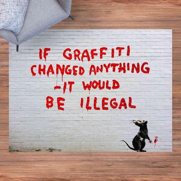 Teppich für Balkon If Graffiti Changed Anything - Brandalised ft. Graffiti by Banksy