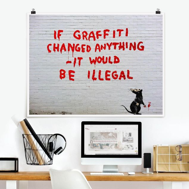 Riesenposter XXL If Graffiti Changed Anything - Brandalised ft. Graffiti by Banksy