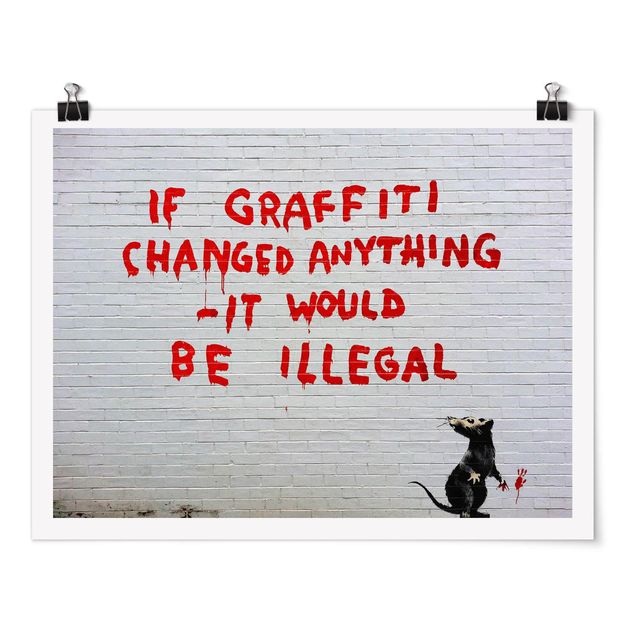 Poster kaufen If Graffiti Changed Anything - Brandalised ft. Graffiti by Banksy