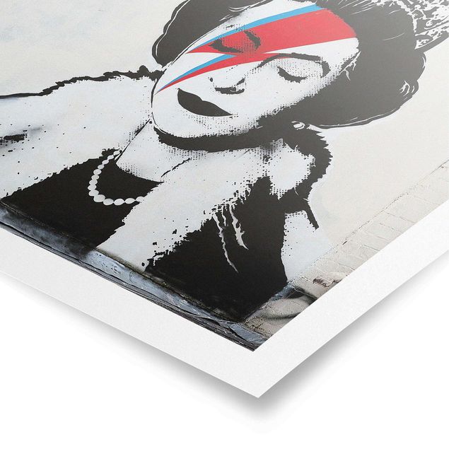 Poster - Banksy - Queen Lizzie Stardust - Quadrat 1:1
