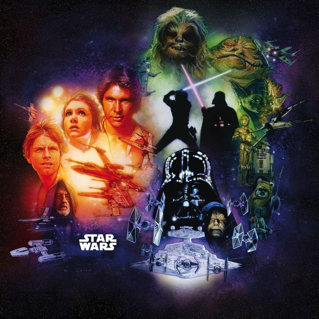 Disney Kindertapete - Star Wars Classic Poster Collage - Komar Fototapete