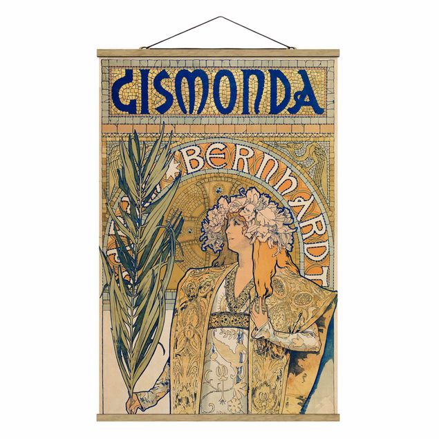 Bilder Alfons Mucha - Plakat für Theaterstück Gismonda