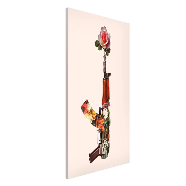 Magnettafeln Blumen Waffe mit Rose