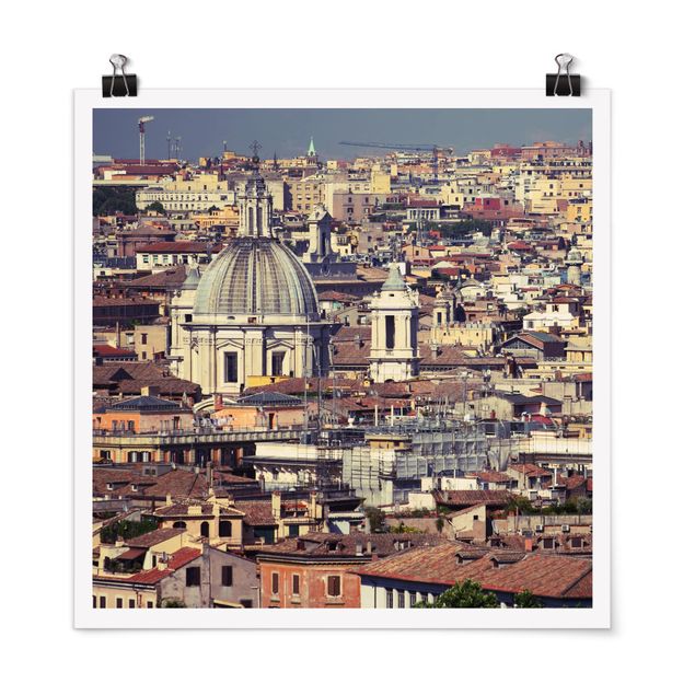 Moderne Poster Rome Rooftops