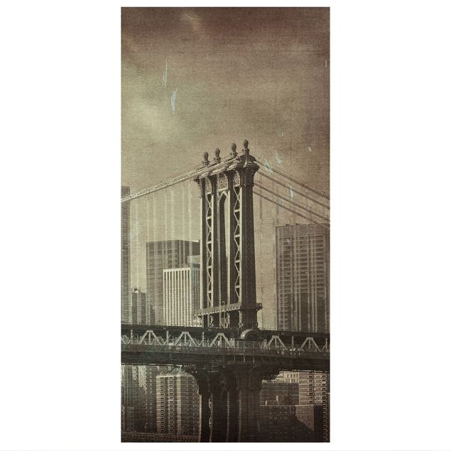 Raumteiler - Vintage New York City 250x120cm