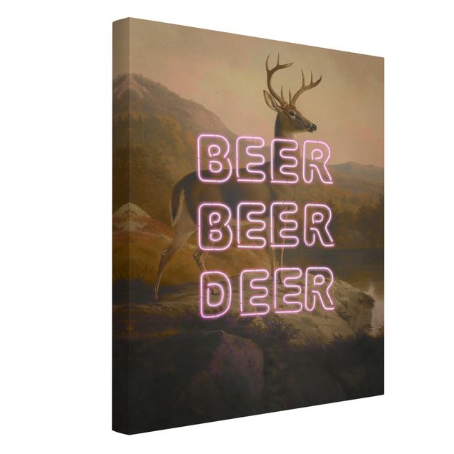 Leinwand Tiere Beer Beer Deer
