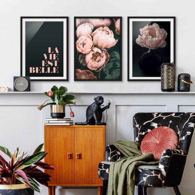 Moderne Bilder mit Rahmen Belles Fleurs