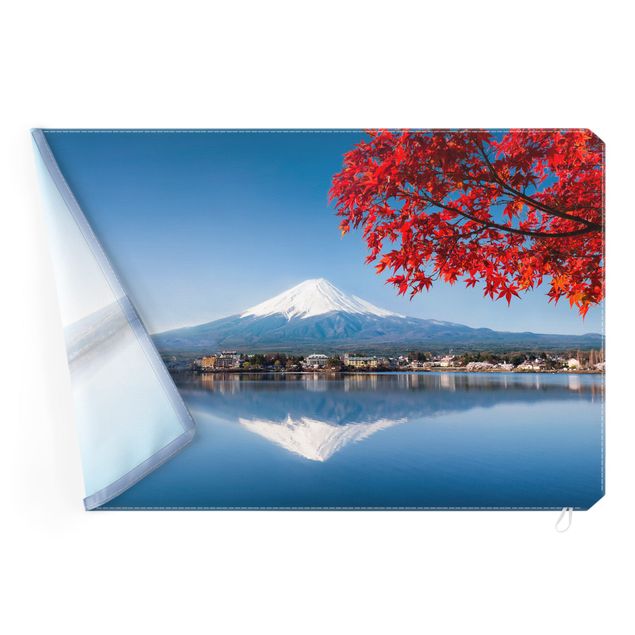 Wechselbild - Berg Fuji im Herbst