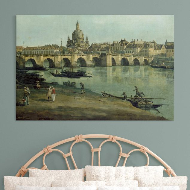 Wandbilder Bernardo Bellotto - Dresden vom rechten Elbufer