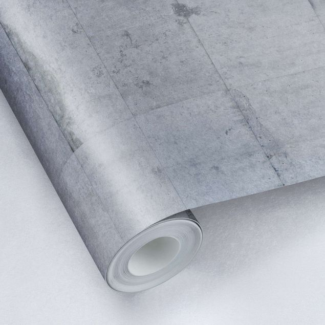 Metallic Tapete  - Beton Ziegeloptik grau