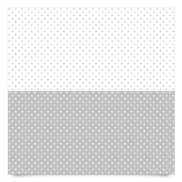 Möbelfolie Muster - Punktmuster Set in grau und weiss