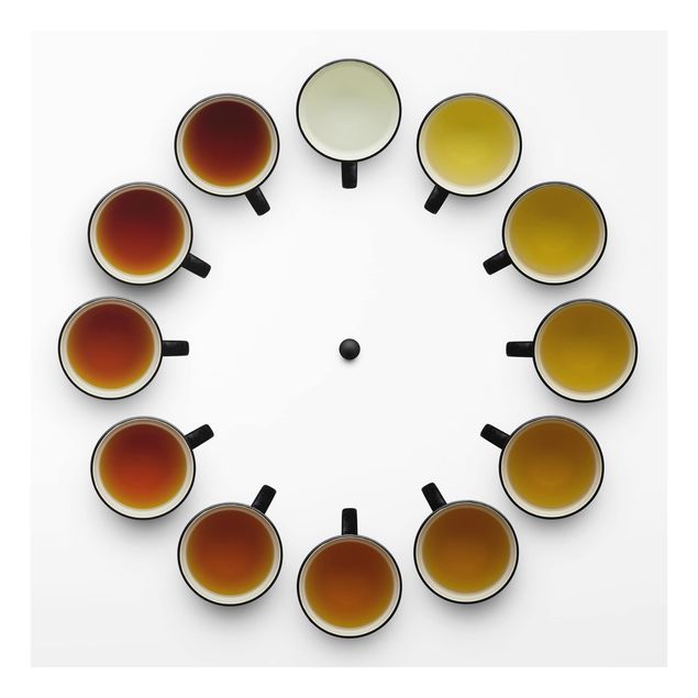 Glas Spritzschutz - Tea Time - Quadrat - 1:1