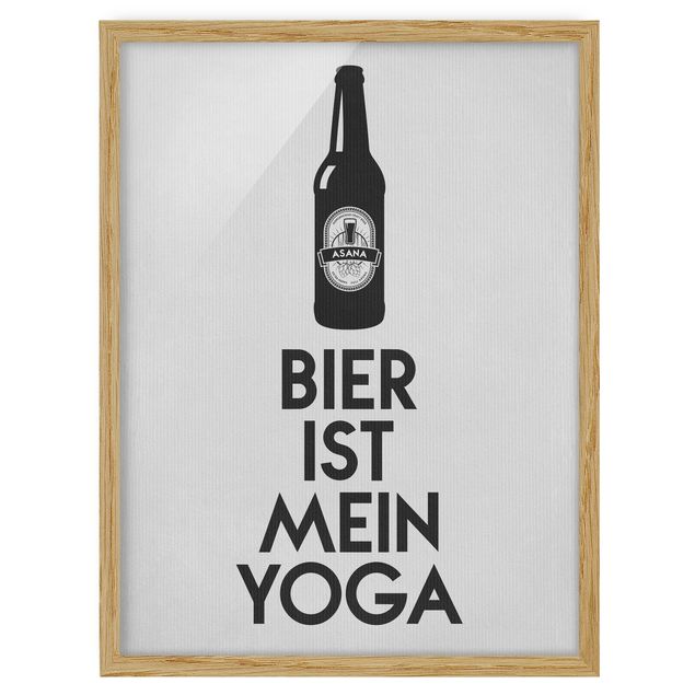 Wandbilder Bier Ist Mein Yoga
