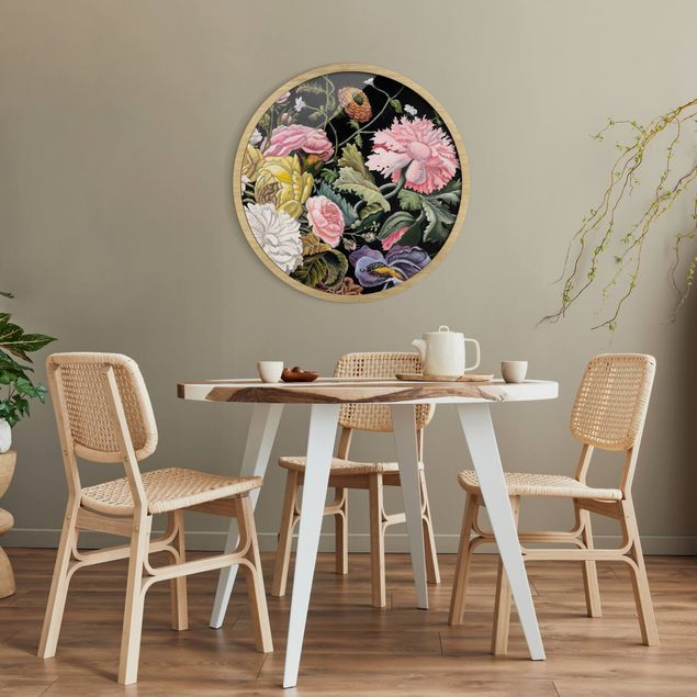 Moderne Bilder mit Rahmen Blumentraum Bouquet