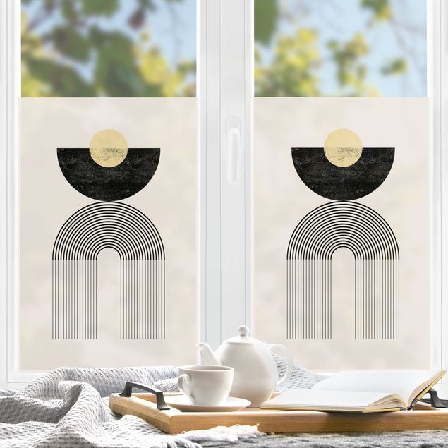 Fensterfolie - Sichtschutz - Bögen III - Fensterbilder