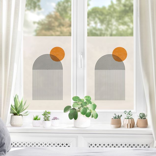 Fensterfolie - Sichtschutz - Bögen V - Fensterbilder