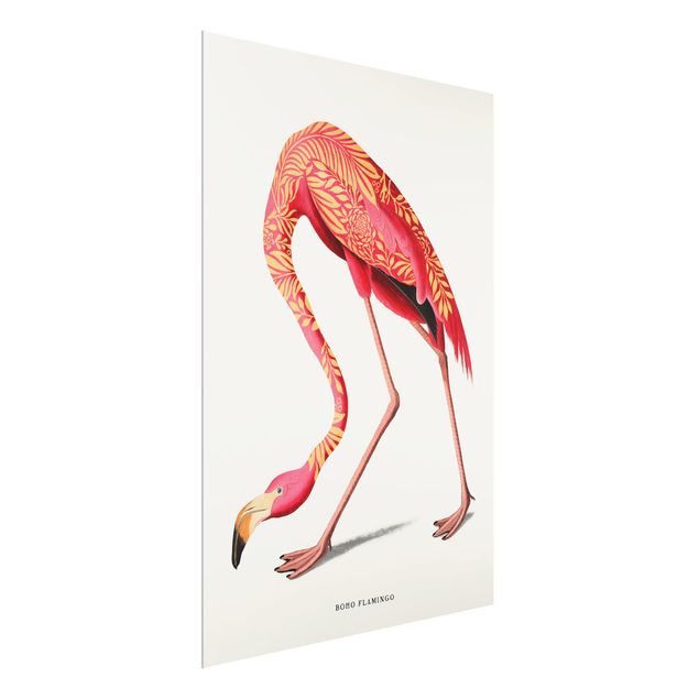 schöne Bilder Boho Vogel - Flamingo
