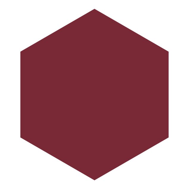 Hexagon Mustertapete selbstklebend - Bordeaux