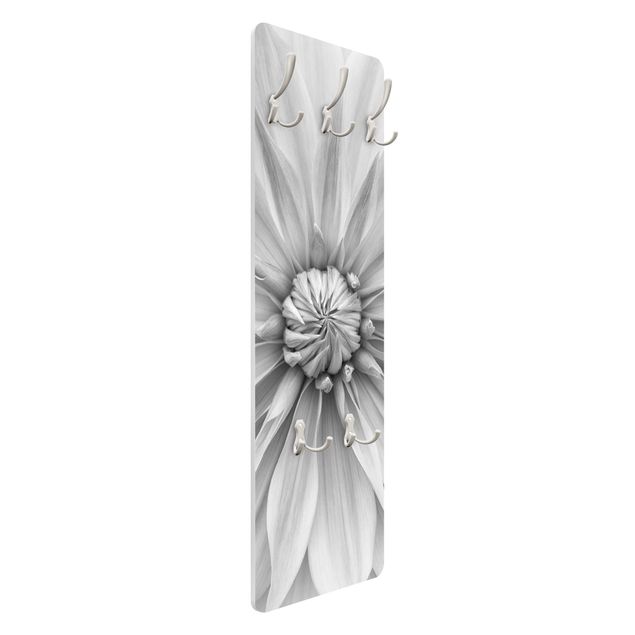 Garderobe - Botanische Blüte in Weiß
