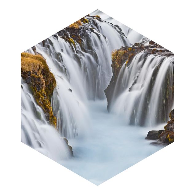 schöne Tapeten Brúarfoss Wasserfall in Island