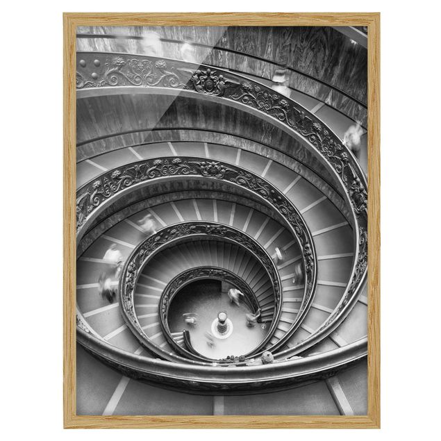 Bilder mit Rahmen Bramante Treppe