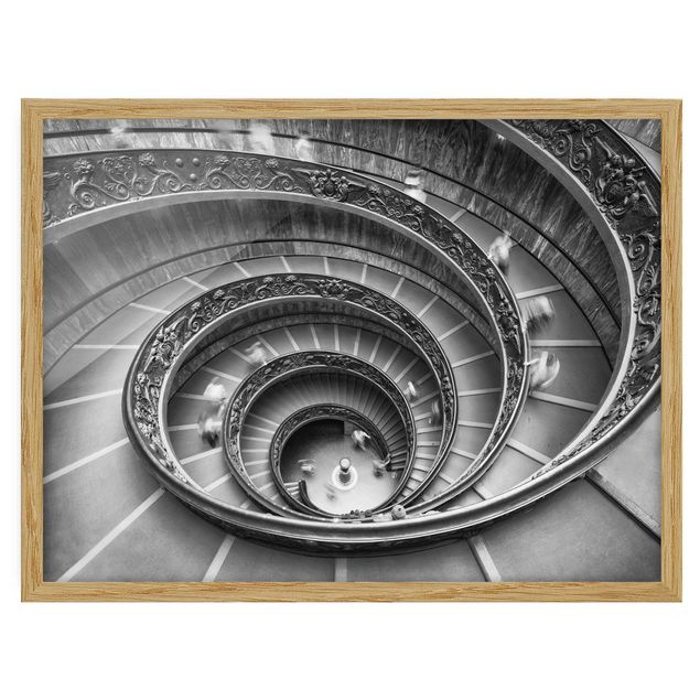 Bilder mit Rahmen Bramante Treppe
