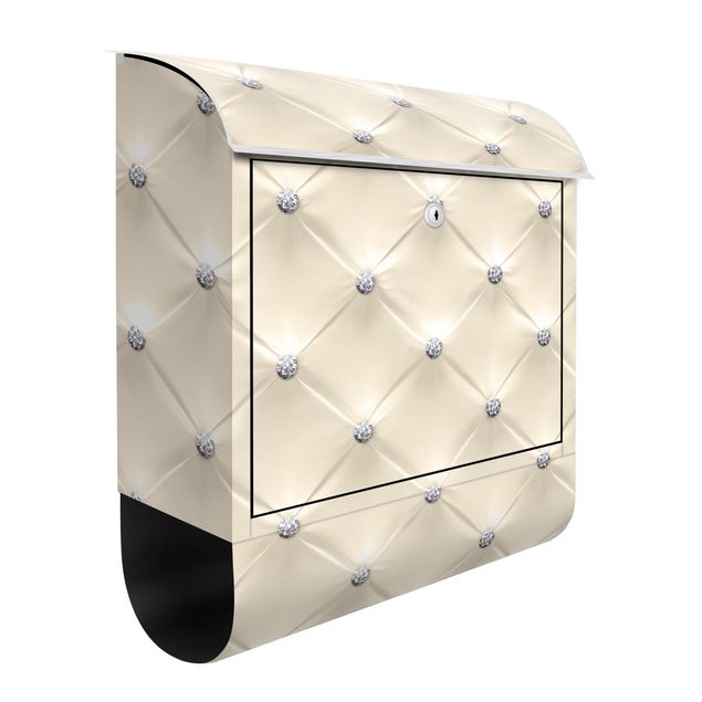 Briefkasten Muster Diamant Creme Luxus