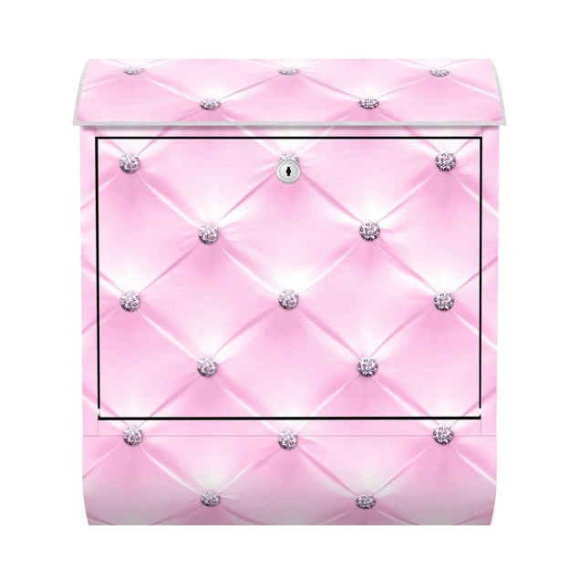 Design Briefkasten Diamant Rosa Luxus