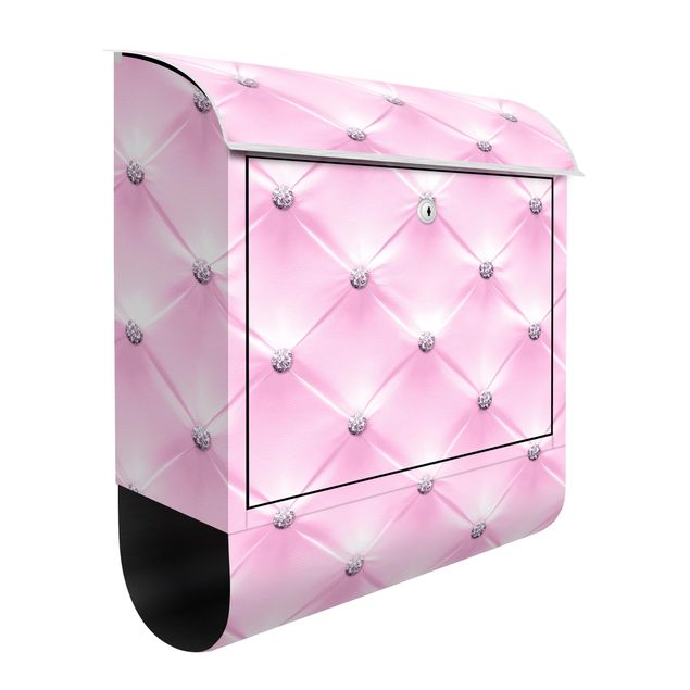 Briefkasten Muster Diamant Rosa Luxus