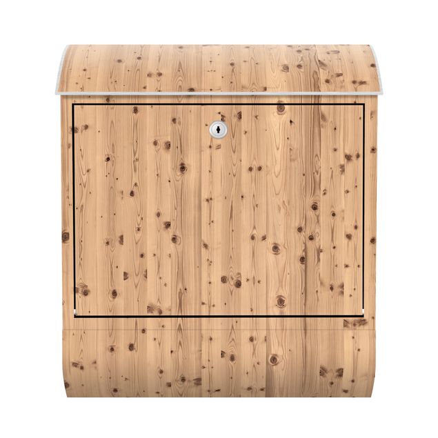 Briefkasten Holz - Antique Whitewood - Holzoptik Wandbriefkasten Braun