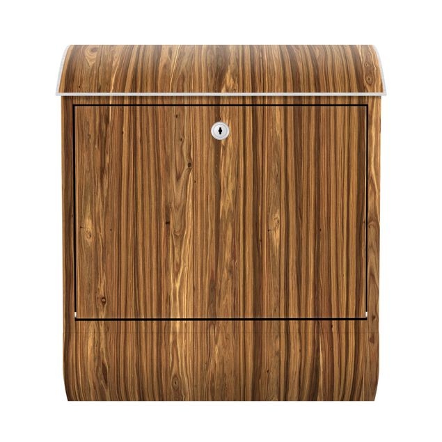 Briefkasten Holz - Macauba - Holzoptik Wandbriefkasten Braun