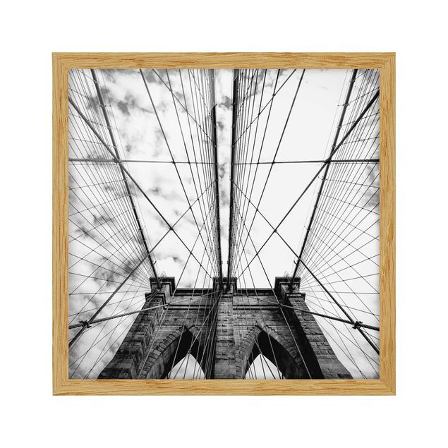 Wandbilder Brooklyn Bridge in Perspektive