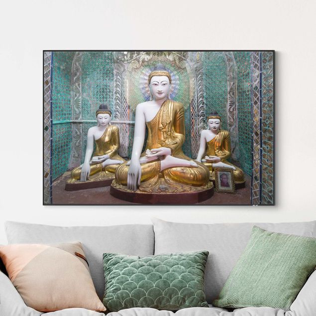 Wechselbild - Buddha Statuen