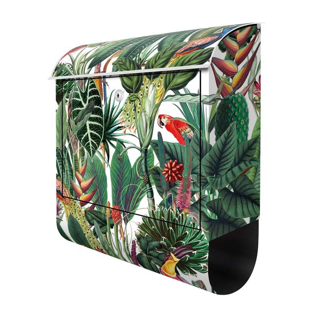 Design Briefkasten Bunter tropischer Regenwald Muster
