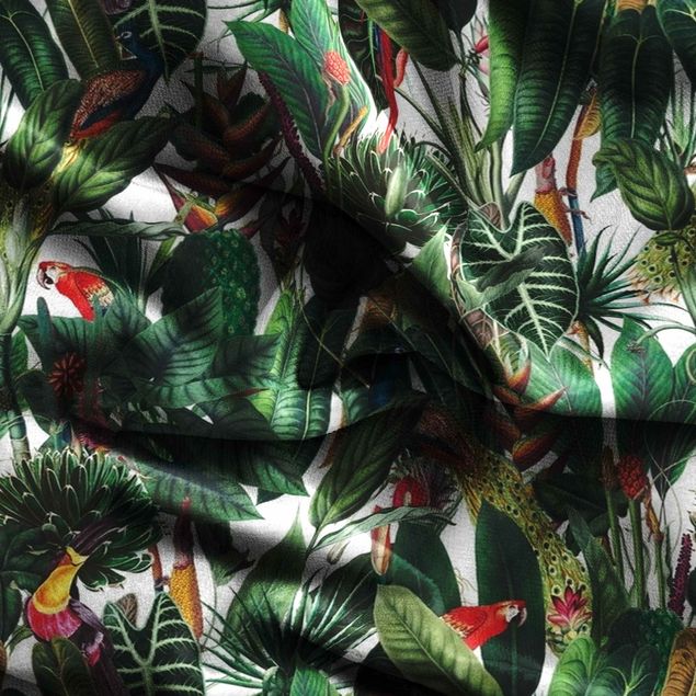 Vorhang blickdicht Bunter tropischer Regenwald Muster